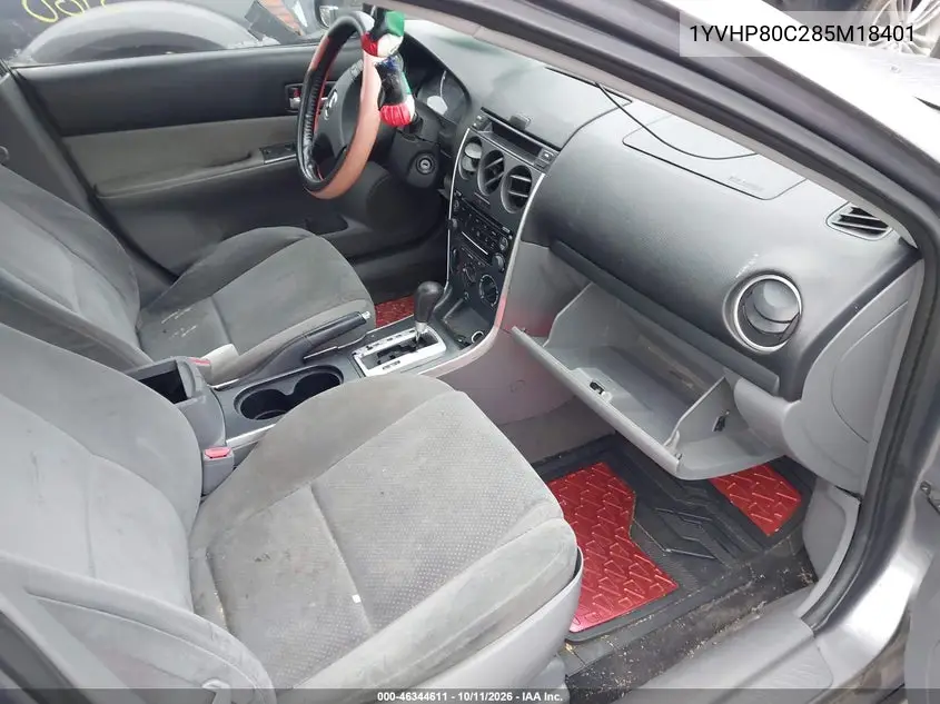 2008 MAZDA 6 VIN 1YVHP80C285M18401 — фото 5