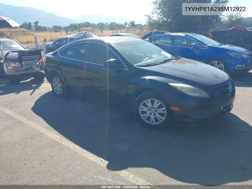 MAZDA 6 2009, VIN 1YVHP81A295M12922