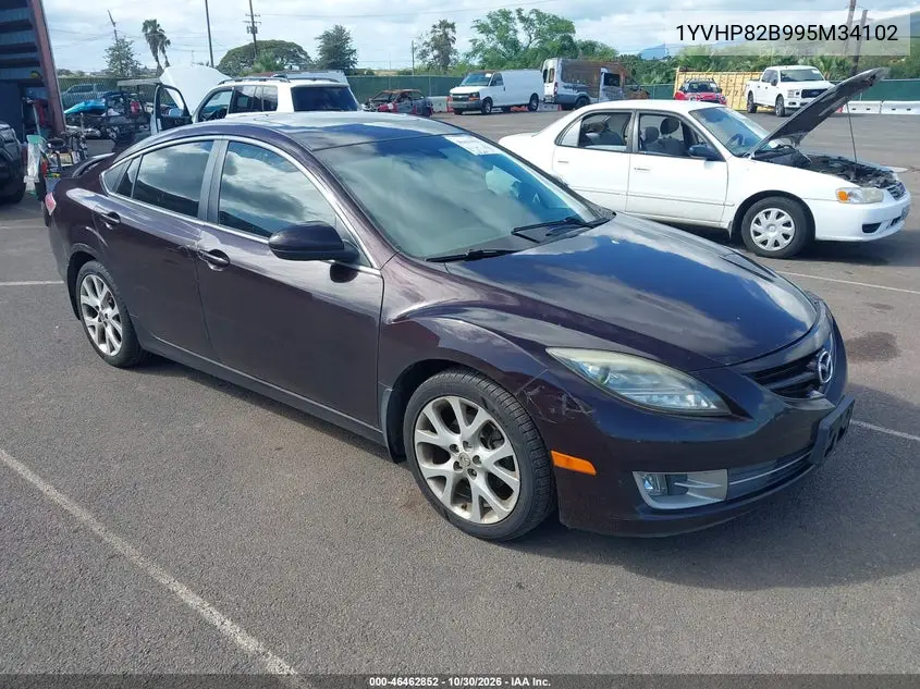 MAZDA 6 2009, VIN 1YVHP82B995M34102