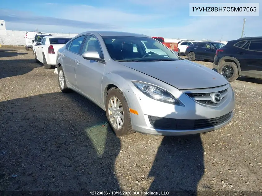 MAZDA 6 2012, VIN 1YVHZ8BH7C5M07065
