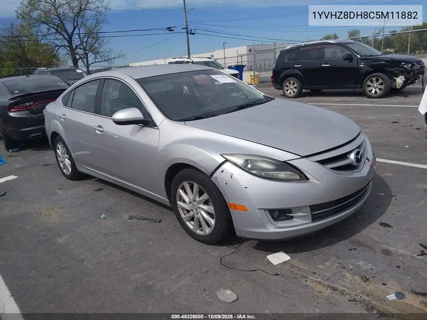 MAZDA 6 2012, VIN 1YVHZ8DH8C5M11882