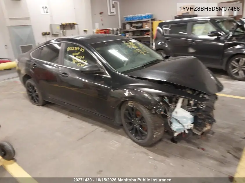 MAZDA 6 2013, VIN 1YVHZ8BH5D5M07468