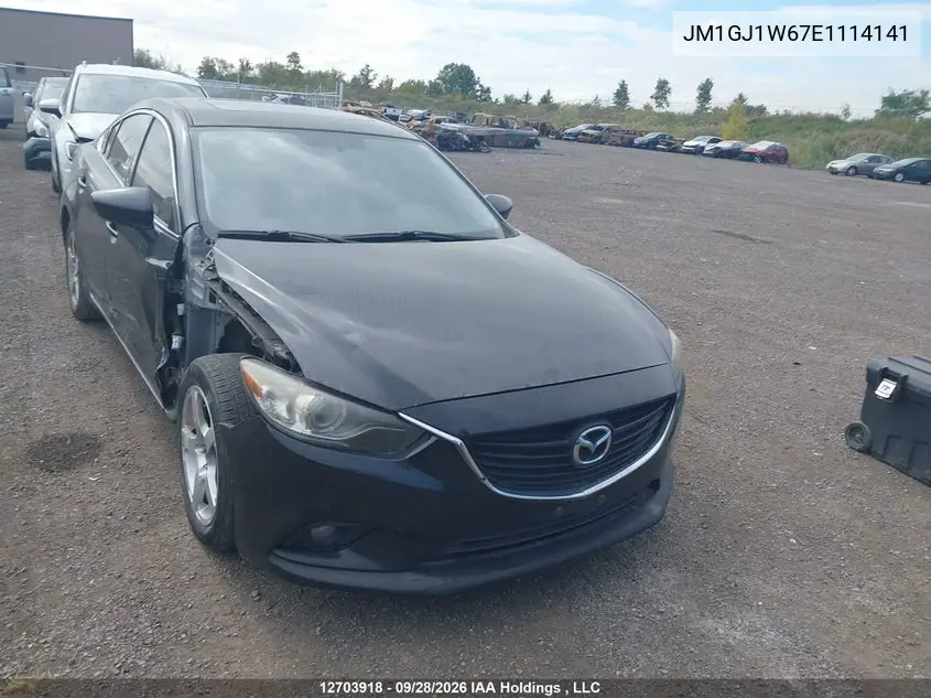MAZDA 6 2014, VIN JM1GJ1W67E1114141