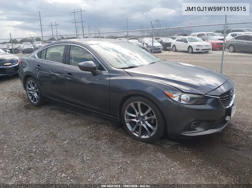 MAZDA 6 2015, VIN JM1GJ1W59F1193515