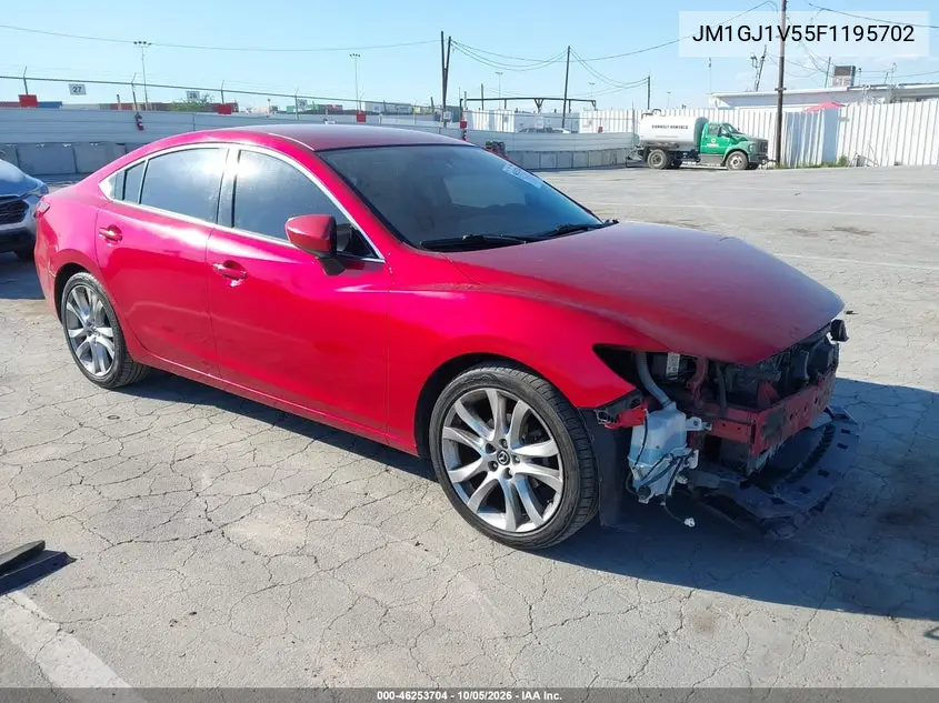 MAZDA 6 2015, VIN JM1GJ1V55F1195702