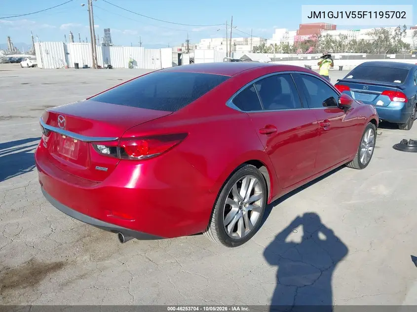 2015 MAZDA 6 VIN JM1GJ1V55F1195702 — фото 4