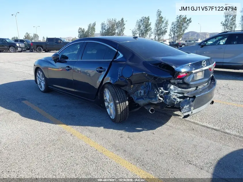MAZDA 6 2015, VIN JM1GJ1V57F1224794