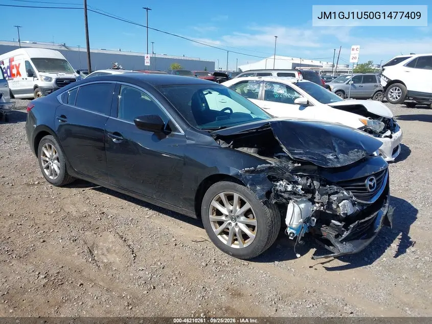 MAZDA 6 2016, VIN JM1GJ1U50G1477409