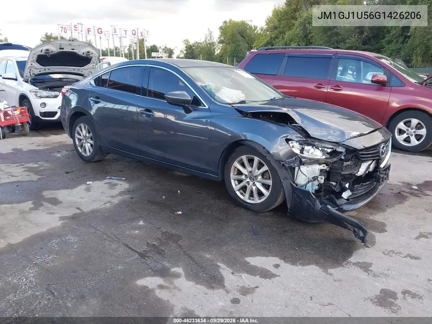 MAZDA 6 2016, VIN JM1GJ1U56G1426206