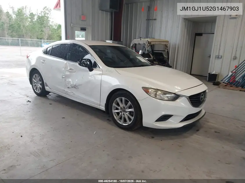 MAZDA 6 2016, VIN JM1GJ1U52G1467903
