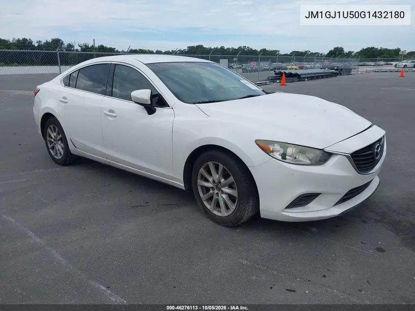 MAZDA 6 2016, VIN JM1GJ1U50G1432180