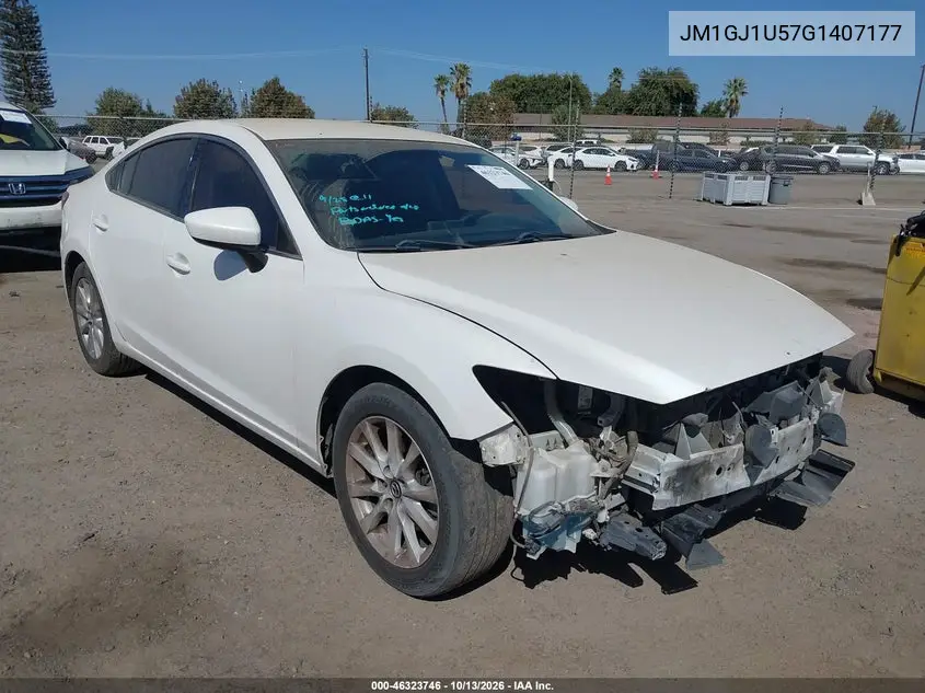 MAZDA 6 2016, VIN JM1GJ1U57G1407177