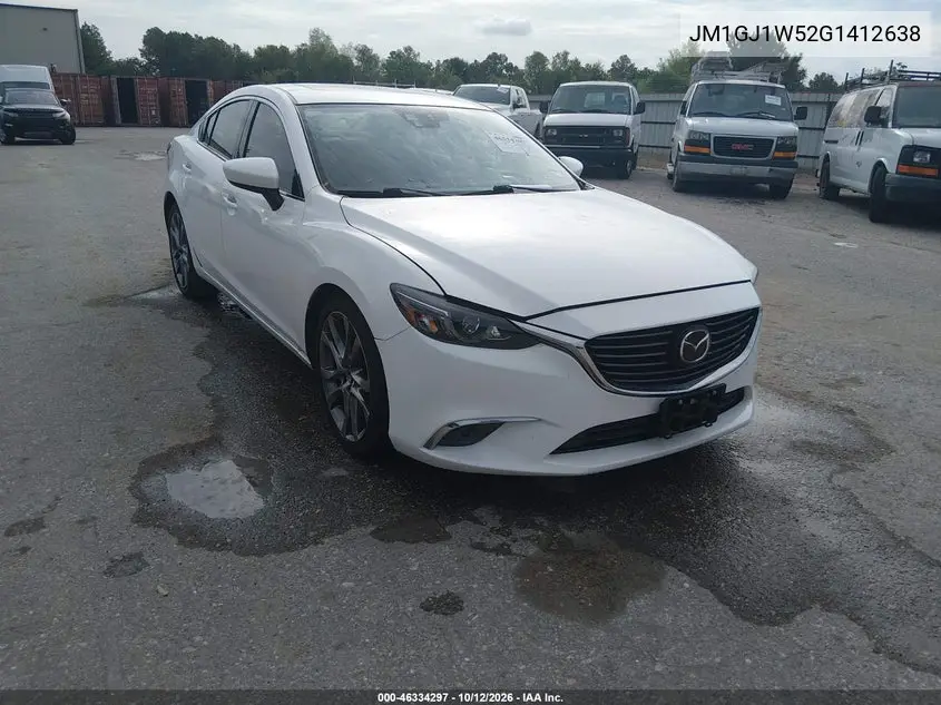 MAZDA 6 2016, VIN JM1GJ1W52G1412638