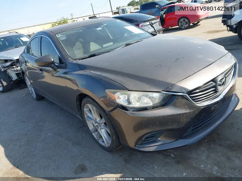 MAZDA 6 2016, VIN JM1GJ1V58G1422611
