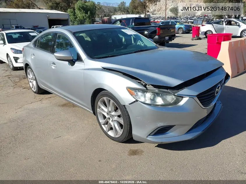 MAZDA 6 2016, VIN JM1GJ1V52G1487406