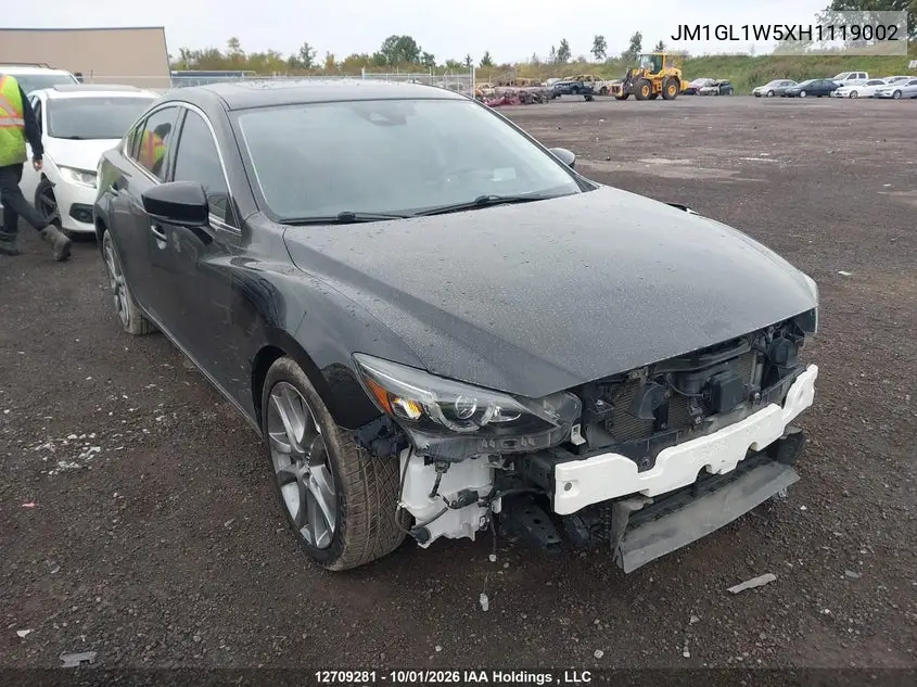 MAZDA 6 2017, VIN JM1GL1W5XH1119002