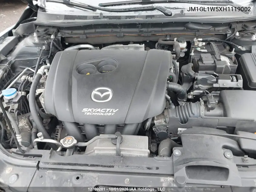 2017 MAZDA 6 VIN JM1GL1W5XH1119002 — фото 10