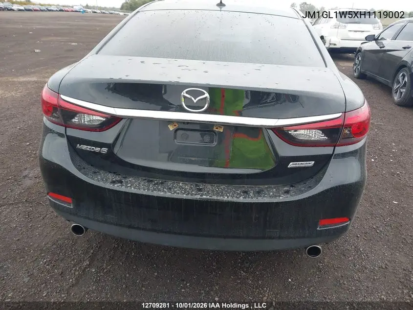 2017 MAZDA 6 VIN JM1GL1W5XH1119002 — фото 17