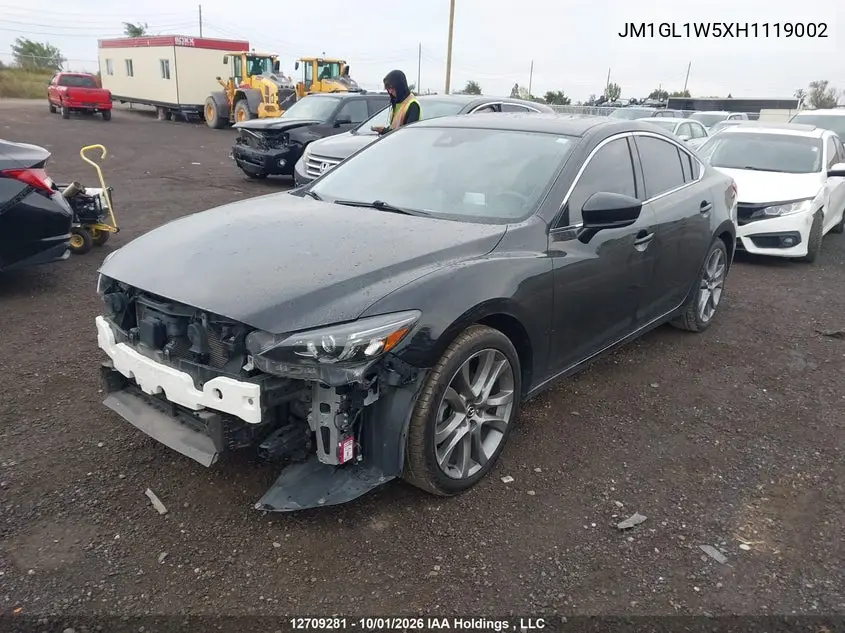 2017 MAZDA 6 VIN JM1GL1W5XH1119002 — фото 2