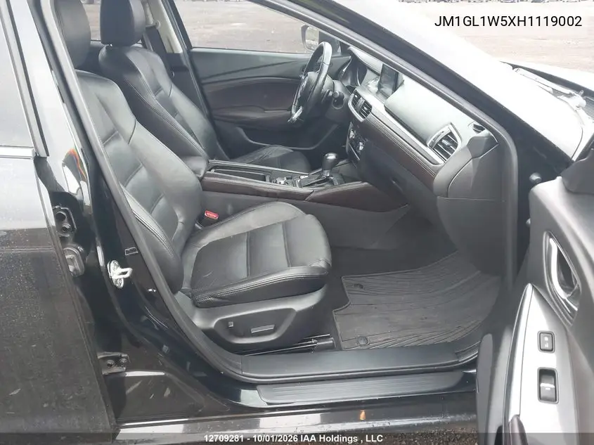 2017 MAZDA 6 VIN JM1GL1W5XH1119002 — фото 5