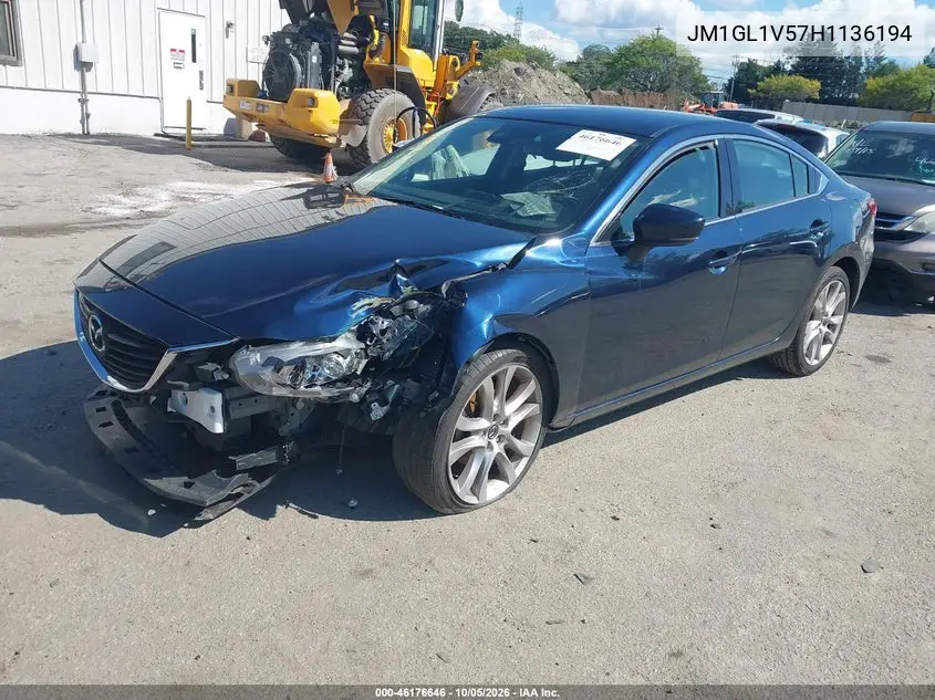2017 MAZDA 6 VIN JM1GL1V57H1136194 — фото 2