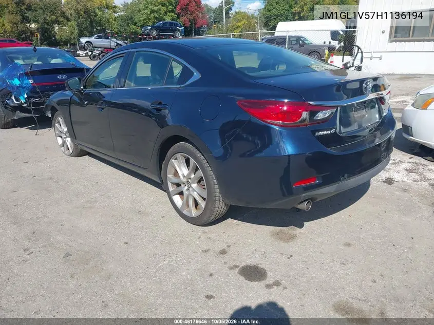 2017 MAZDA 6 VIN JM1GL1V57H1136194 — фото 3