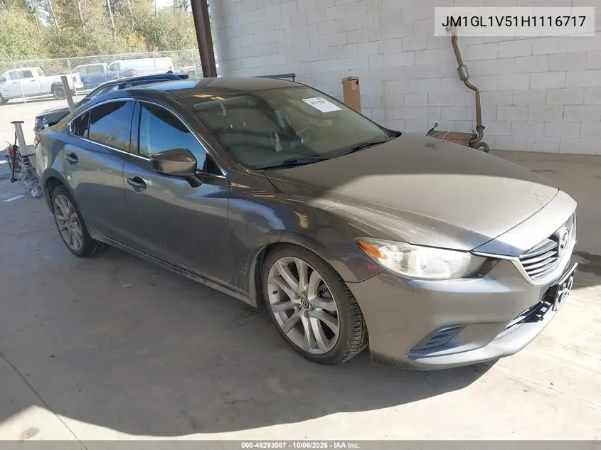 MAZDA 6 2017, VIN JM1GL1V51H1116717