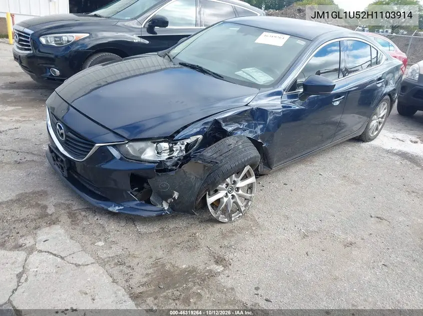 2017 MAZDA 6 VIN JM1GL1U52H1103914 — фото 2
