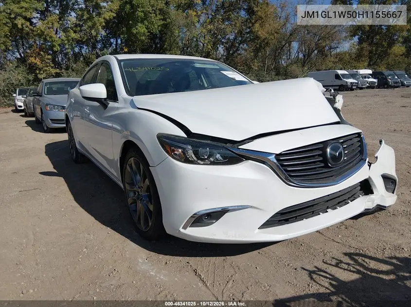 MAZDA 6 2017, VIN JM1GL1W50H1155667