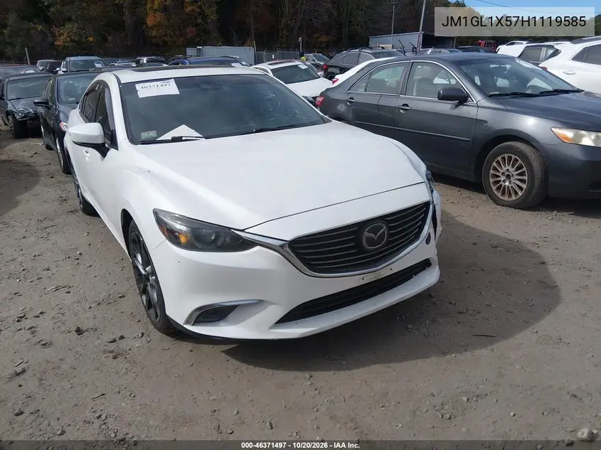 MAZDA 6 2017, VIN JM1GL1X57H1119585