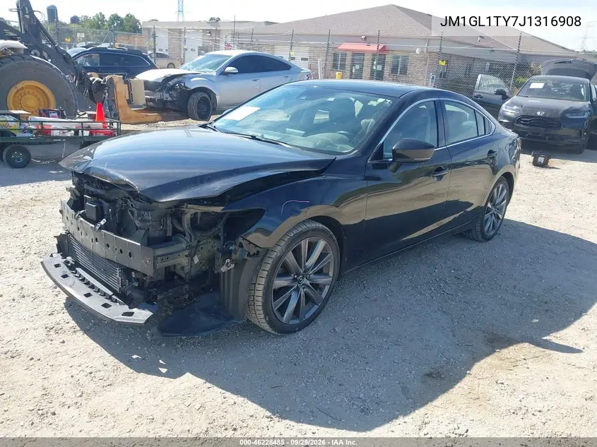 2018 MAZDA 6 VIN JM1GL1TY7J1316908 — фото 2