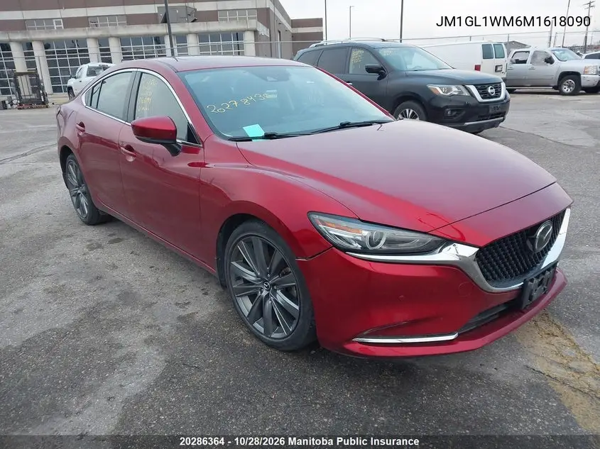 MAZDA 6 2021, VIN JM1GL1WM6M1618090