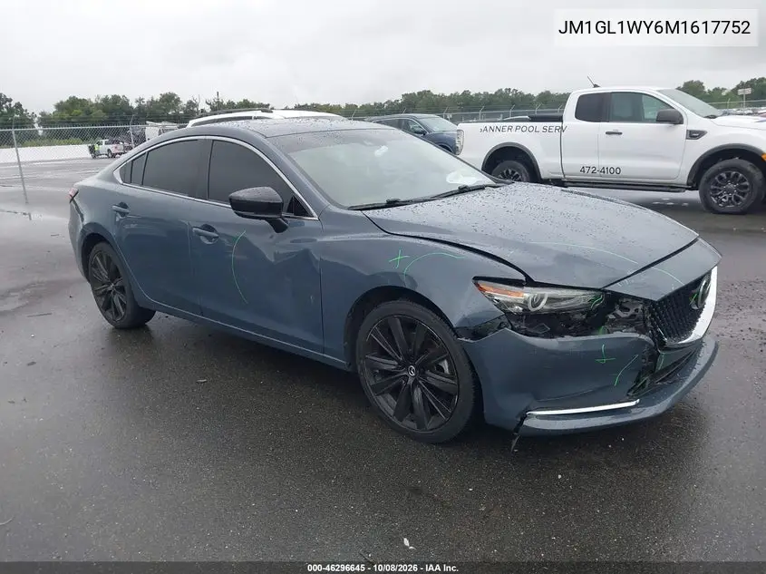 MAZDA 6 2021, VIN JM1GL1WY6M1617752