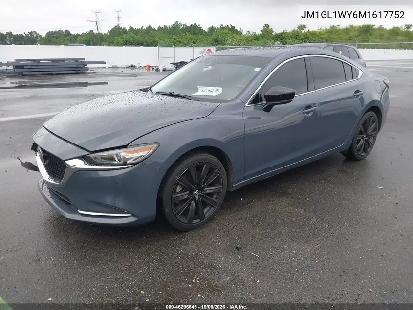 2021 MAZDA 6 VIN JM1GL1WY6M1617752 — фото 2