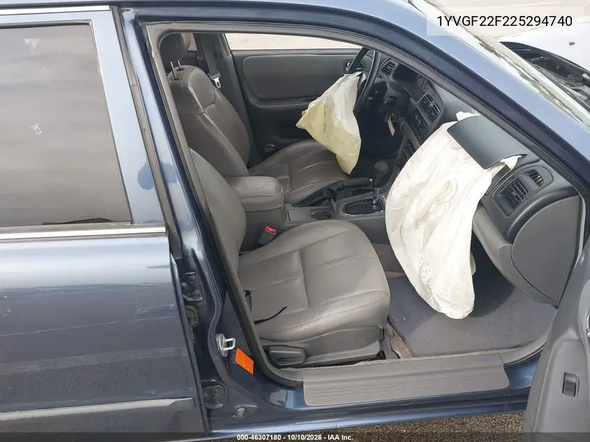 2002 MAZDA 626 VIN 1YVGF22F225294740 — фото 5