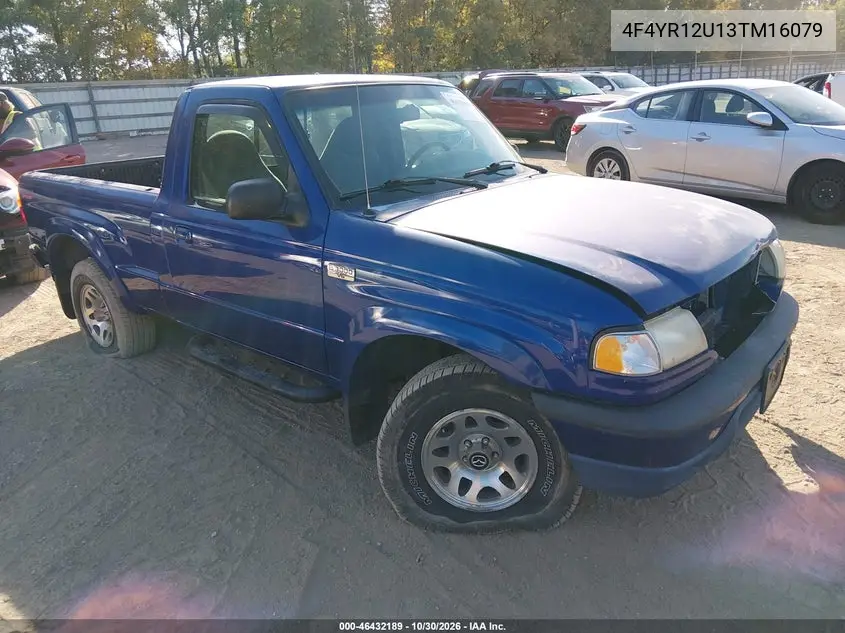 MAZDA B-SERIES 2003, VIN 4F4YR12U13TM16079