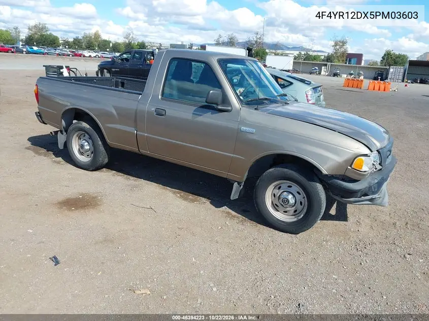 MAZDA B-SERIES 2005, VIN 4F4YR12DX5PM03603