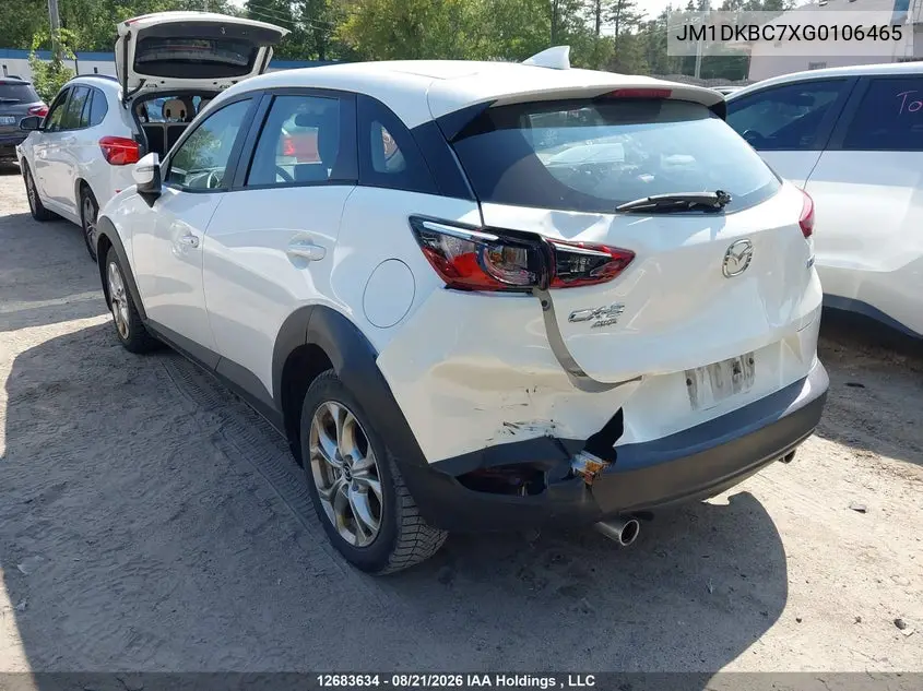 2016 MAZDA CX-3 VIN JM1DKBC7XG0106465 — фото 3