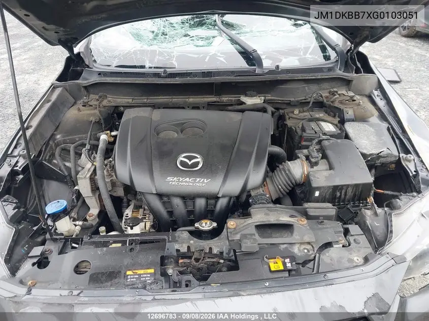 2016 MAZDA CX-3 VIN JM1DKBB7XG0103051 — фото 10