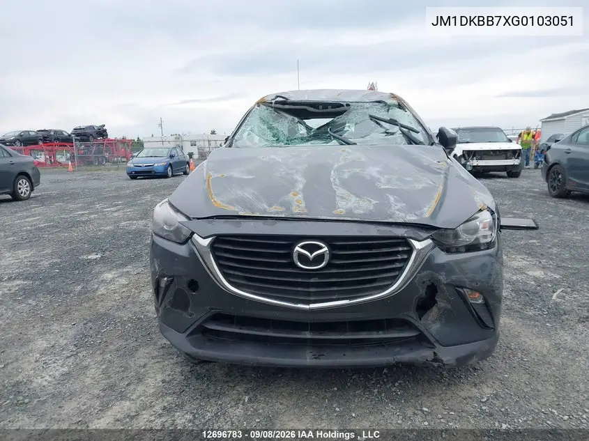 2016 MAZDA CX-3 VIN JM1DKBB7XG0103051 — фото 12