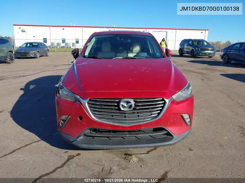 2016 MAZDA CX-3 VIN JM1DKBD70G0100138 — фото 12