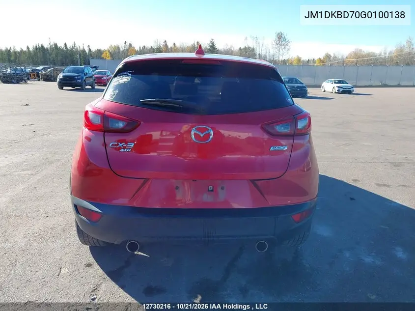 2016 MAZDA CX-3 VIN JM1DKBD70G0100138 — фото 16