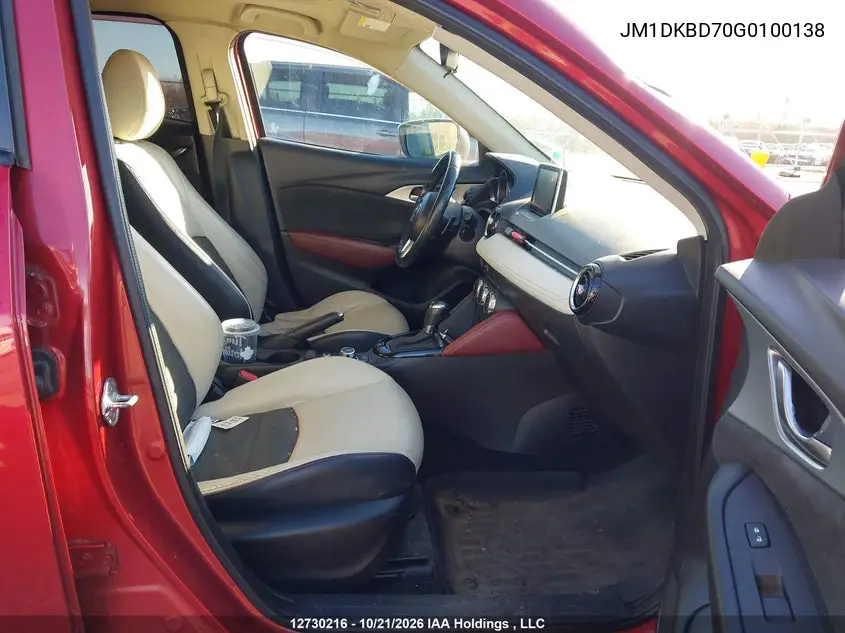 2016 MAZDA CX-3 VIN JM1DKBD70G0100138 — фото 5