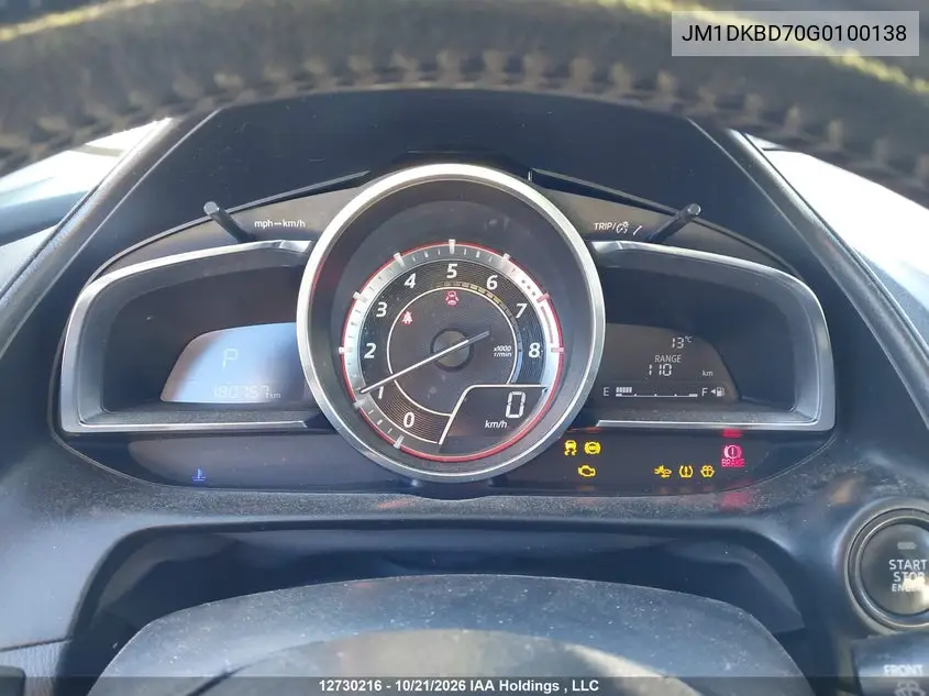 2016 MAZDA CX-3 VIN JM1DKBD70G0100138 — фото 7