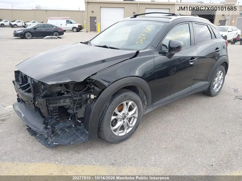 2016 MAZDA CX-3 VIN JM1DKBC7XG0101685 — фото 2