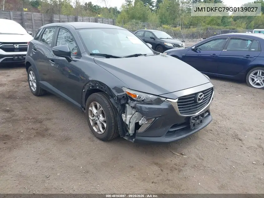 MAZDA CX-3 2016, VIN JM1DKFC79G0139027