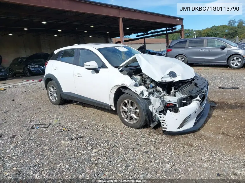 MAZDA CX-3 2016, VIN JM1DKBC71G0113790