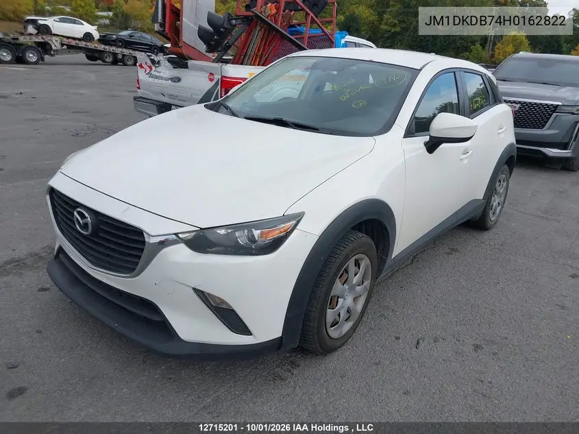 2017 MAZDA CX-3 VIN JM1DKDB74H0162822 — фото 2