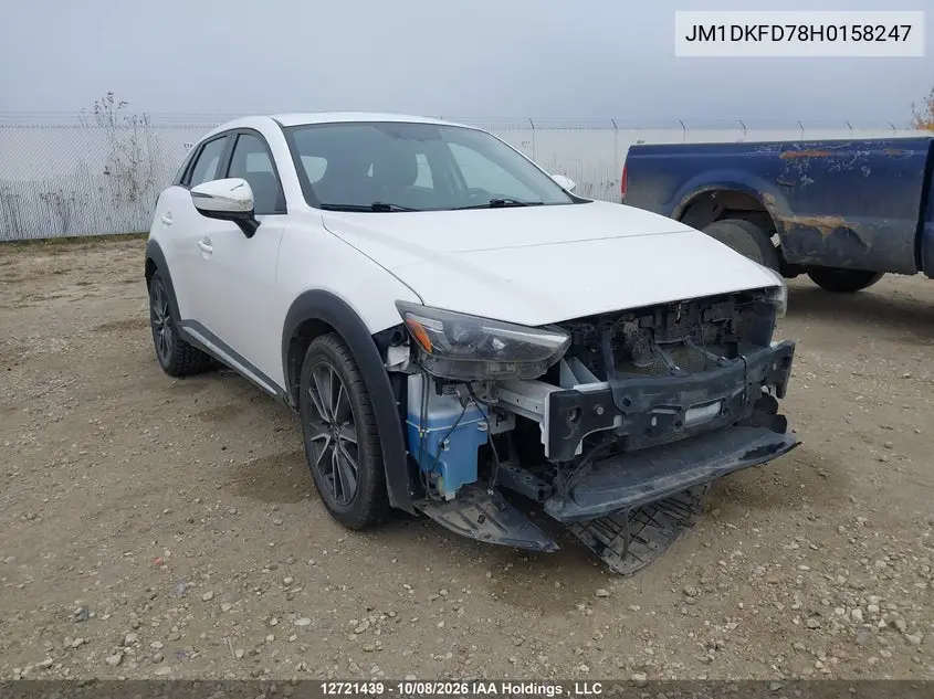 MAZDA CX-3 2017, VIN JM1DKFD78H0158247