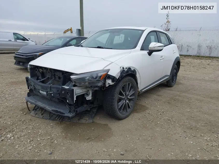 2017 MAZDA CX-3 VIN JM1DKFD78H0158247 — фото 2